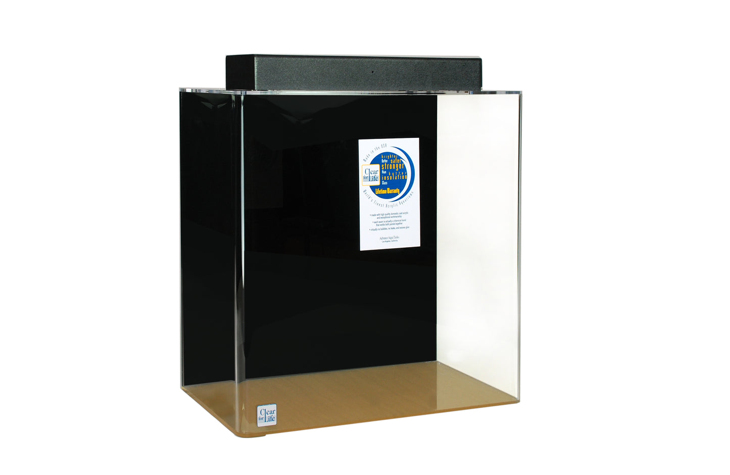 Clear for Life Square 30 Gallon Acrylic Aquarium - Fresh or Saltwater