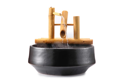 12" Bamboo Rocking Fountain and Quiet One 100 Pump