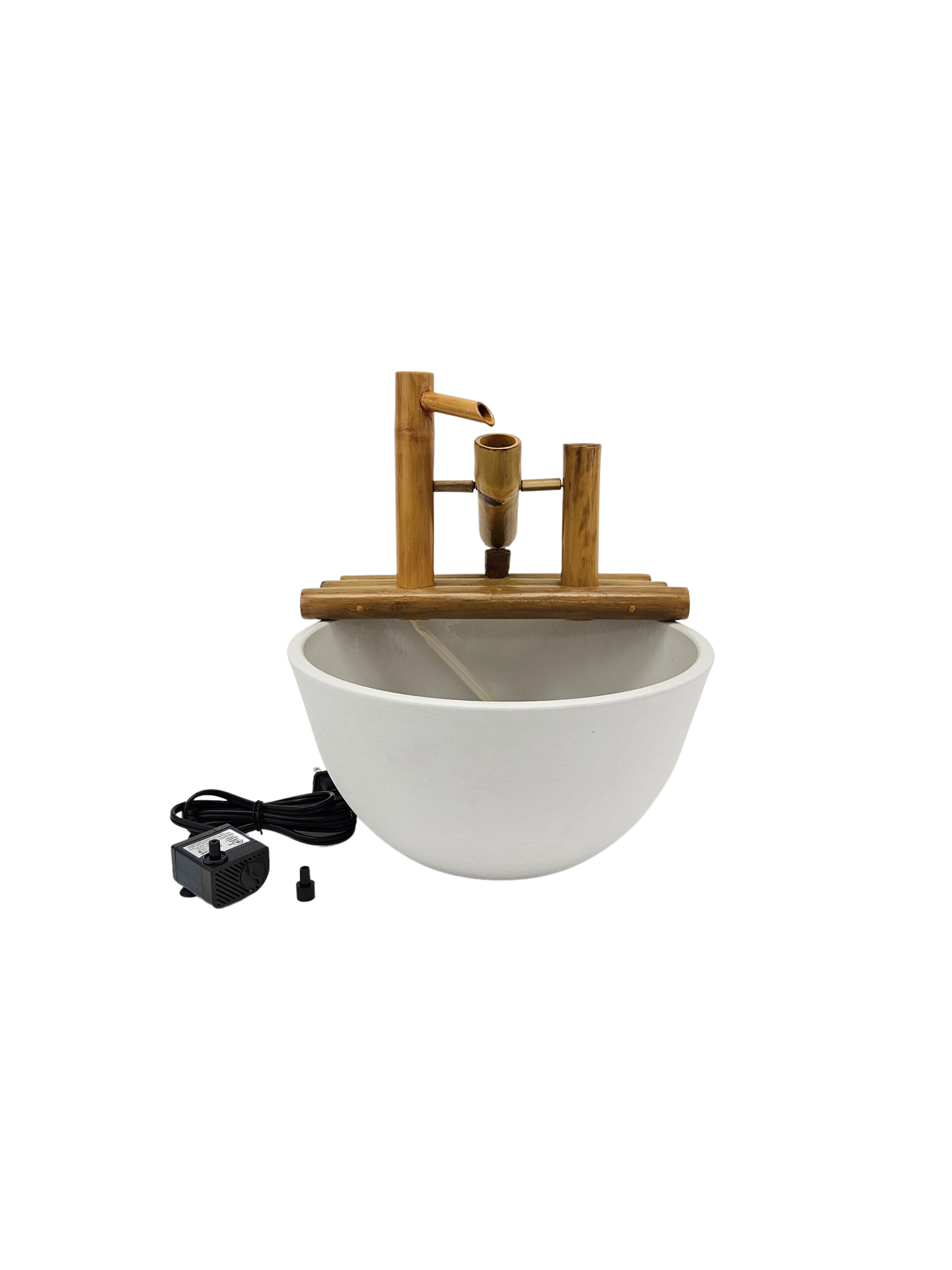 12" Bamboo Rocking Fountain and Quiet One 100 Pump