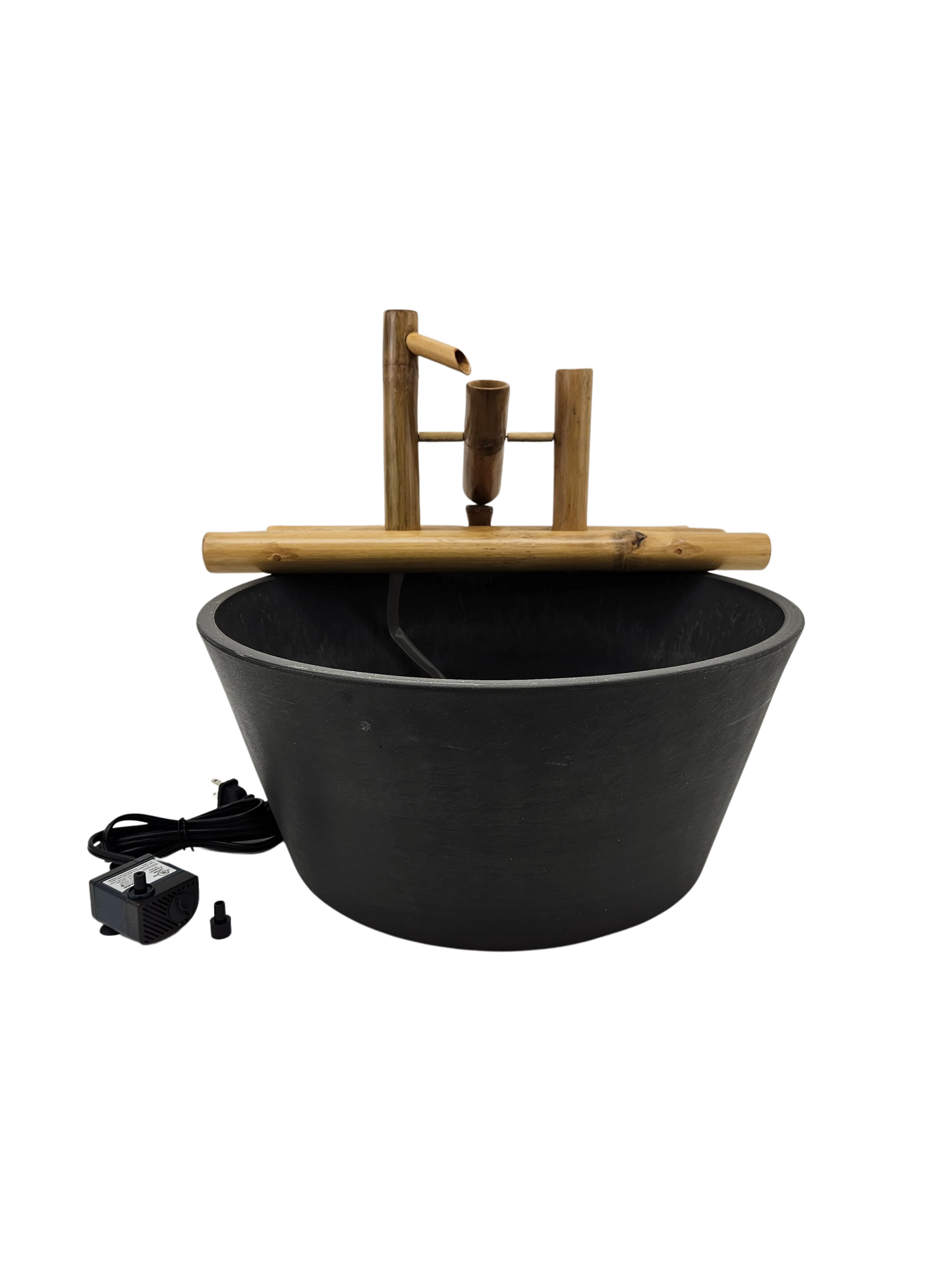 18" Bamboo Rocking Fountain and Quiet One 100 Pump