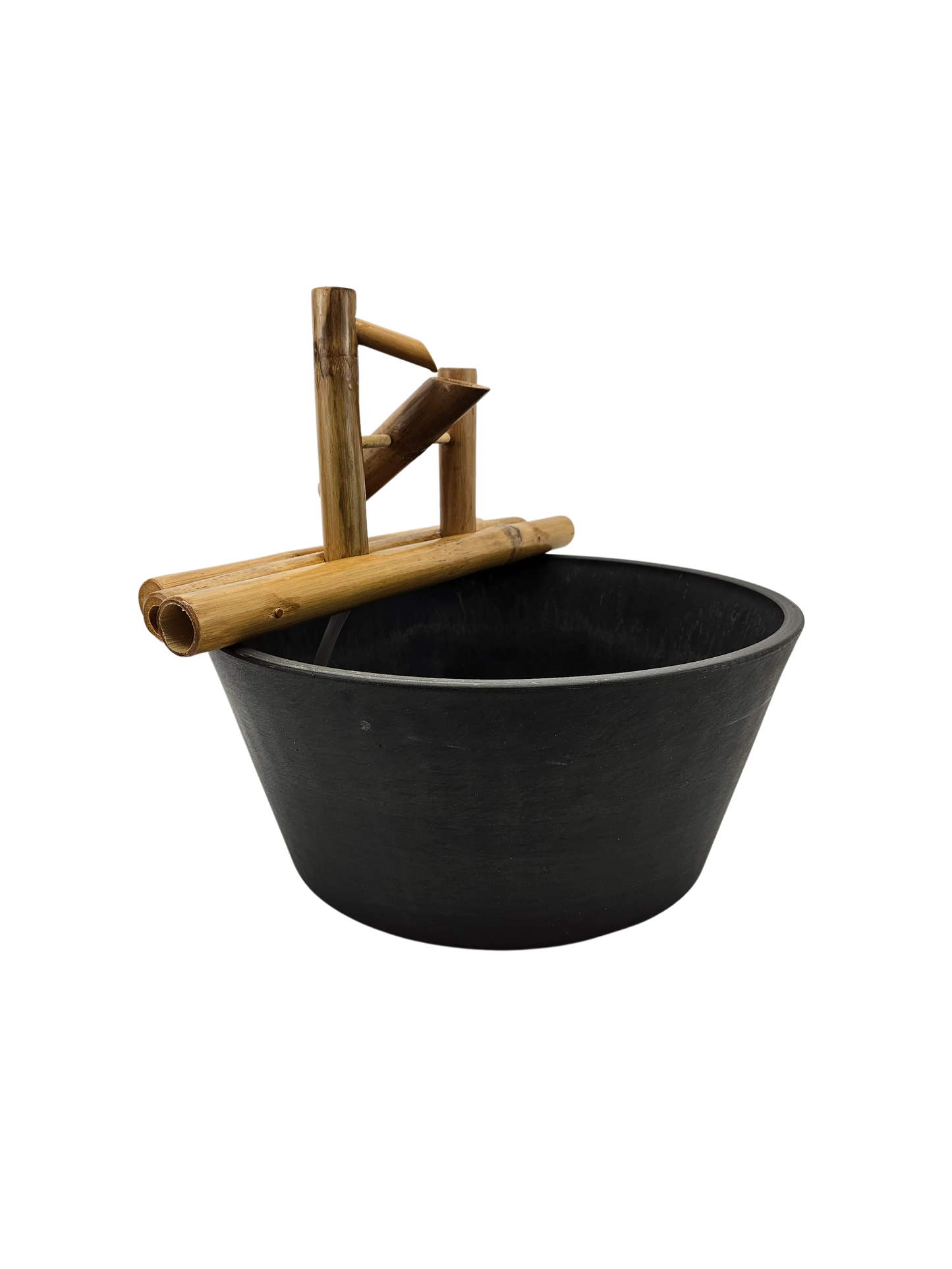 18" Bamboo Rocking Fountain and Quiet One 100 Pump