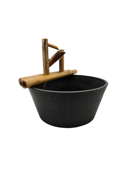 18" Bamboo Rocking Fountain and Quiet One 100 Pump