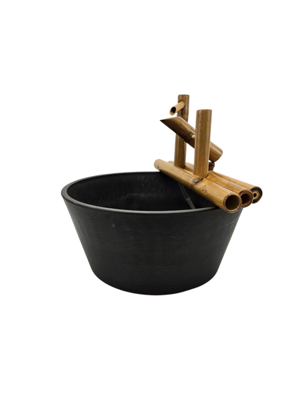 18" Bamboo Rocking Fountain and Quiet One 100 Pump