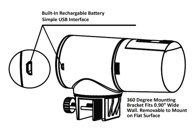 Auto Fish Feeder with Rechargeable Battery