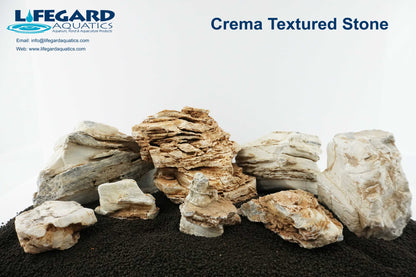 Pagoda Crema Textured Stone 15 Lbs Mix Size Case of Small, Medium and Large