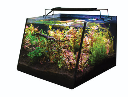 Lifegard Full-View 7 Gallon Aquarium with LED Light and Submersible Filter