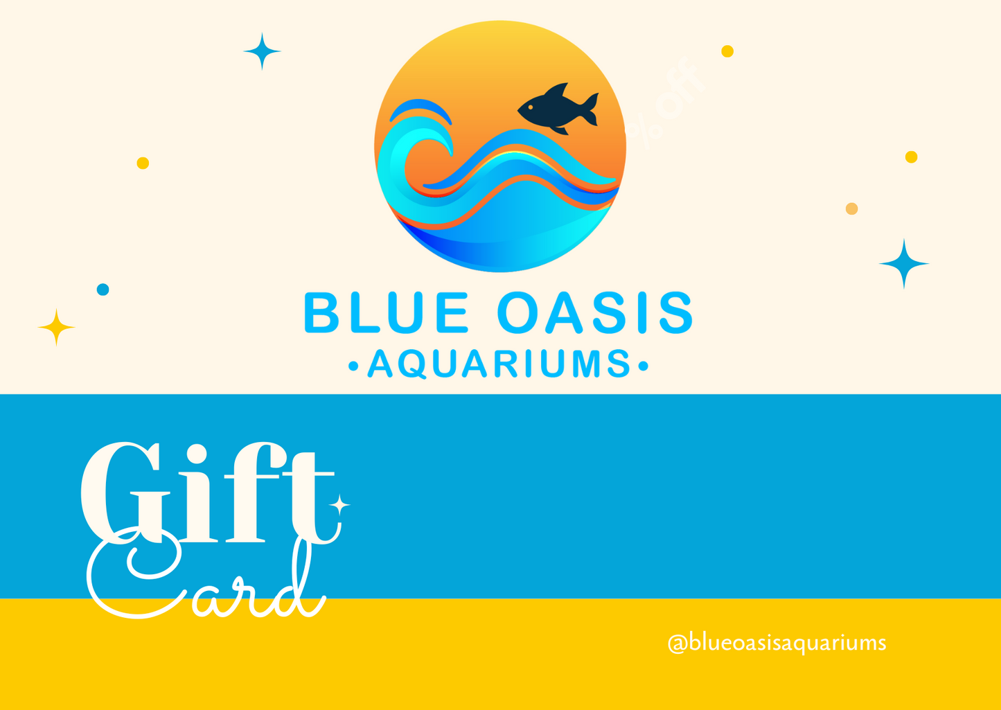 Blue Oasis Aquariums Gift Card