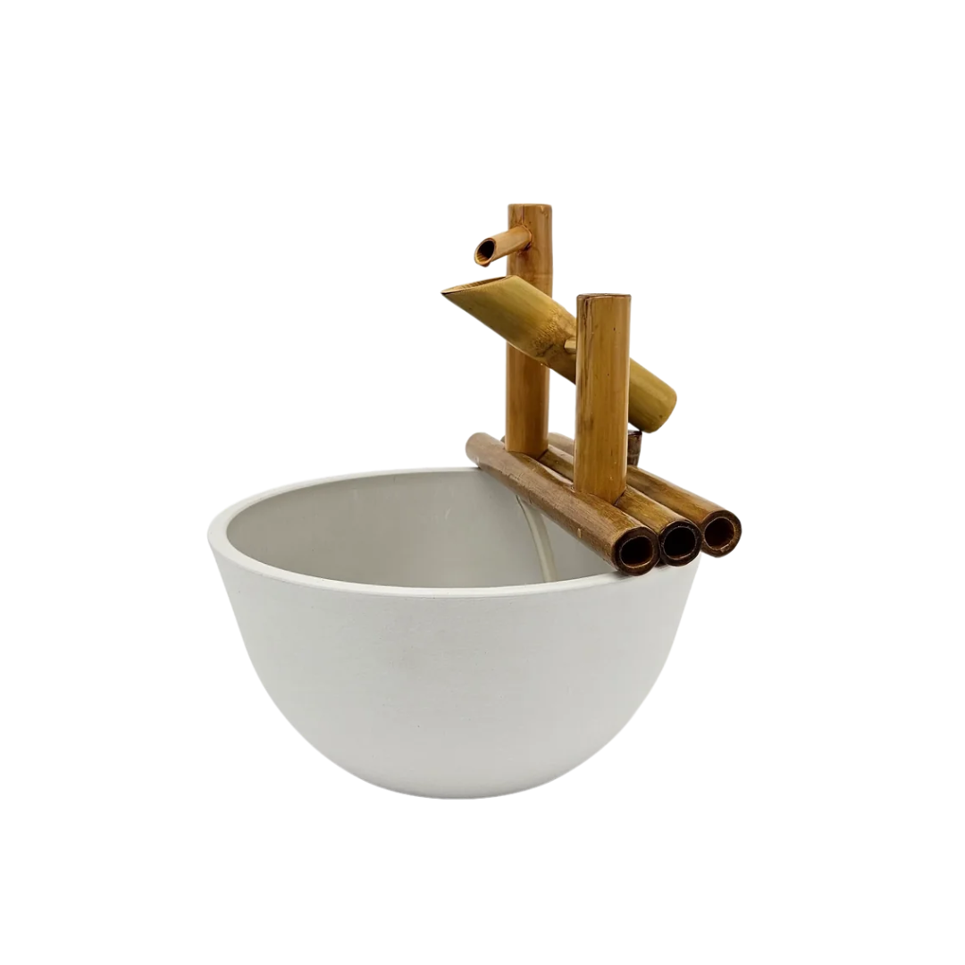 12" Bamboo Rocking Fountain and Quiet One 100 Pump