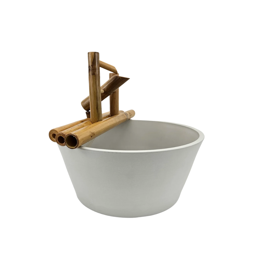 18" Bamboo Rocking Fountain and Quiet One 100 Pump