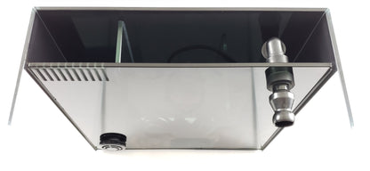 CRYSTAL 45 Degree Low Iron Ultra Clear Aquarium with Built in Side Filter 3.8 gallons