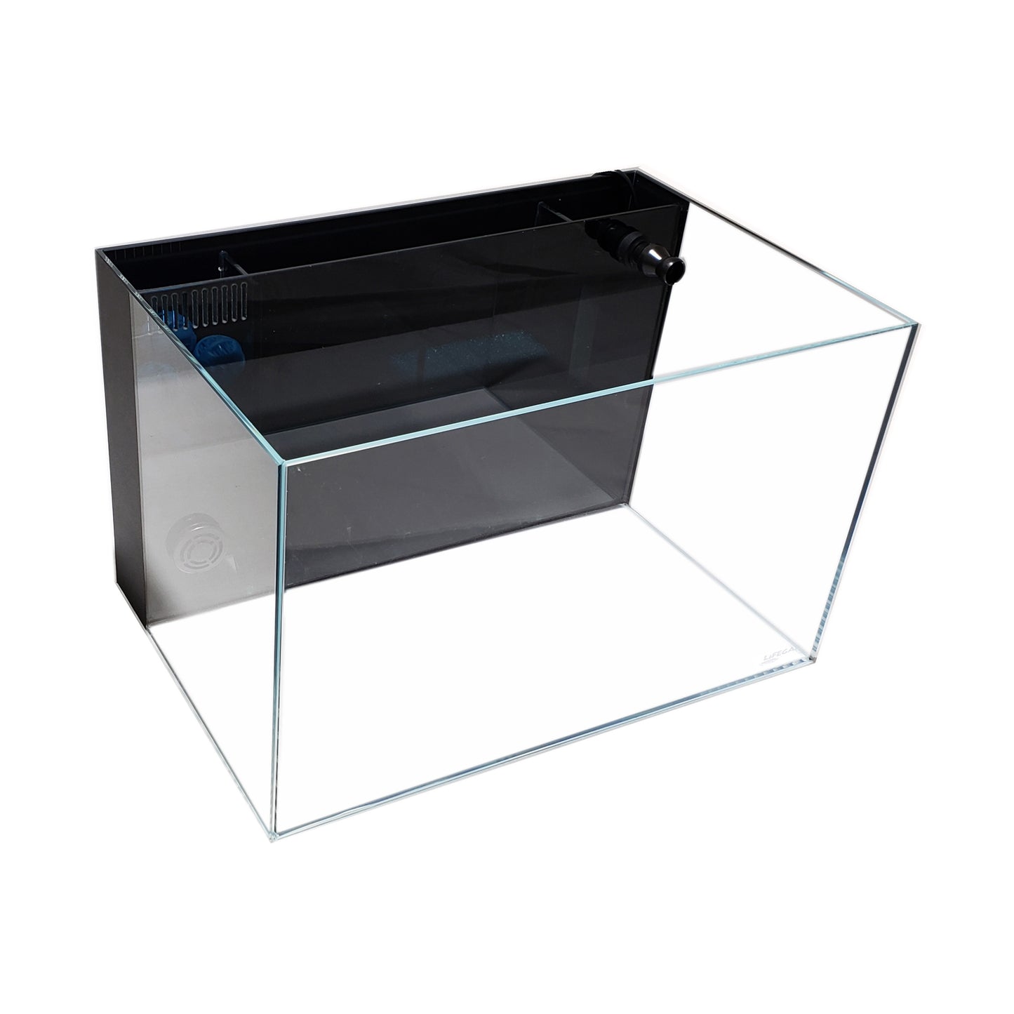 CRYSTAL 45 Degree Low Iron Ultra Clear Aquarium with Built in Side Filter 14.26 gallons