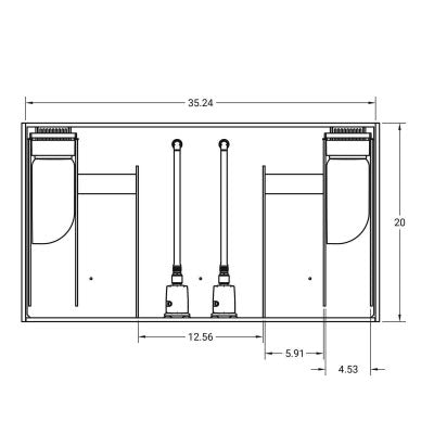 45g RIMLESS FLAT PANEL - AIO AQUARIUM ONLY